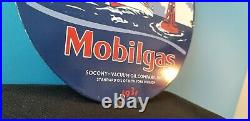 Vintage Mobil Mobilgas Pegasus Vintage Style Outboard Gas Oil Service Sign