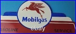 Vintage Mobilgas Porcelain Sign Mobil Pegasus Porcelain Gas Pump Plate Sign