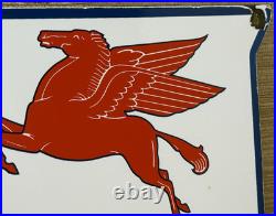 Vintage Mobilgas Special Porcelain Sign Dealership Gas Mobil Motor Oil Peggy Gas