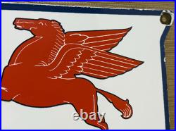 Vintage Mobilgas Special Porcelain Sign Dealership Gas Mobil Motor Oil Peggy Gas