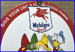 Vintage Mobilgas Special Porcelain Sign Dealership Gas Station Mobil Motor Oil