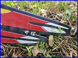 Vintage Motorcycle 28.5 X 10.5 Double Sided Porcelain Enamel Sign