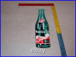 Vintage Mountain Dew Hillbilly Shooting Gun 15 Metal Soda, Gasoline & Oil Sign