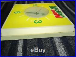 Vintage Mountain Dew Lighted Lightup Dualite Wall Clock Sign