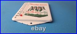 Vintage Mountain Dew Porcelain Sign Soda Gas Pump Ad Thermometer Sign