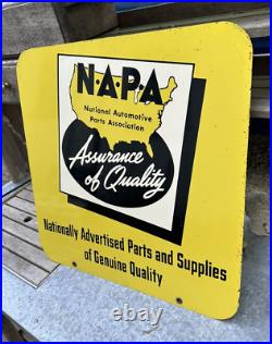 Vintage NAPA Advertising National Automotive Parts Flange Sign