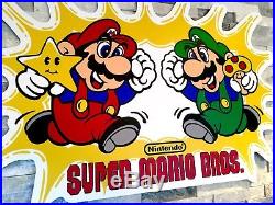 Vintage NES Nintendo Store Super Mario Advertising Sign Artwork Decor Man Cave