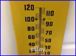 Vintage NESBITTS Orange SODA POP BOTTLE Metal ADVERTISING THERMOMETER SIGN G-311