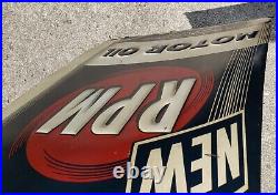 Vintage NEW RPM Motor Oil Metal Sign