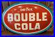 Vintage-NOS-DOUBLE-COLA-Soda-Metal-Convex-Oval-Sign-RARE-36x-24-Mint-Coke-01-dd