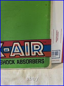 Vintage Napa Auto Parts Metal Sign Max Air Shock Absorbers Rare Advertising Item
