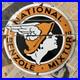 Vintage-National-Benzole-Mixture-12-Inch-Convex-Porcelain-Enamel-Sign-01-aw