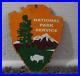 Vintage-National-Park-Service-Forest-Porcelain-Entrance-Us-Sign-Ranger-Rare-01-wkmd