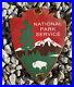Vintage-National-Park-Service-Porcelain-Arrowhead-US-Forest-Ranger-Gas-Oil-Sign-01-vl