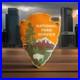 Vintage-National-Park-Service-Porcelain-Sign-Camping-Hunting-US-Forestry-Service-01-qznb