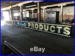 Vintage Neon Sign Adult Store Sign Advertising Sign Adult Products Sign