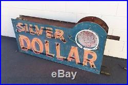 Vintage Neon Sign, Silver Dollar Saloon, 1930s, Original ALVARADO, CALIF