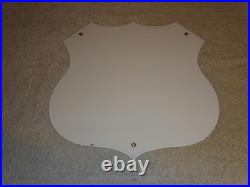 Vintage New Mexico Us Route 66 U. S. 11 3/4 Porcelain Metal Gasoline & Oil Sign