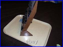 Vintage OEM GM Chevrolet Pontiac Metal Woodgrain Touch Up Paint Display Rack