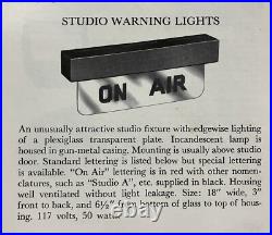 Vintage ON AIR SIGN Radio TV Station circa 1960 Refurbished New Cord & LED Lamps Vintage ON AIR SIGN Radio TV Station circa 1960 Refurbished New Cord & LED Lamps