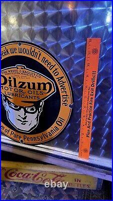 Vintage Oilzum If Motors Could Speak We Wouldn't Need To porcelain gas oil sign