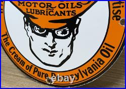 Vintage Oilzum Motor Oil Porcelain Sign Metal White & Bagley USA Gas Station Vintage Oilzum Motor Oil Porcelain Sign Metal White & Bagley USA Gas Station