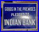 Vintage-Old-Antique-Rare-Indian-Bank-Adv-Embossed-Porcelain-Enamel-Sign-Board-01-mcq