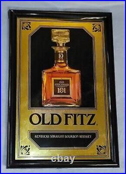 Vintage Old Fitz Kentucky Bourbon mirror / sign display 24 x 15.5