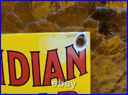 Vintage Old Indian Cigar Sign Old Porcelain Sign Tobacco Pipe Cigarette Smoke