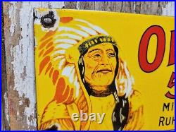 Vintage Old Indian Cigar Sign Old Porcelain Sign Tobacco Pipe Cigarette Smoke