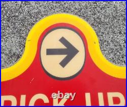 Vintage Old Original Wendy's Drive Thru Pick-Up Window Plastic Sign 25.5x23.5 Vintage Old Original Wendy's Drive Thru Pick-Up Window Plastic Sign 25.5x23.5