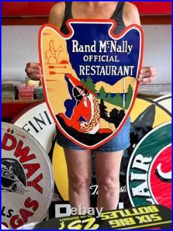 Vintage Old Style Sign Official Restaurant NOT Porcelain Made in USA 21x16