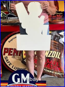 Vintage Old Style Steel Sign Chocsicle Ice Cream NOT Porcelain Made USA 22x16