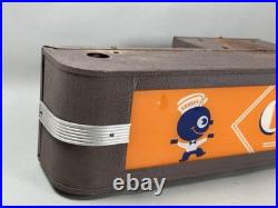 Vintage Orange Crush Crushy Lighted Advertising Sign Reverse Glass Soda Rare