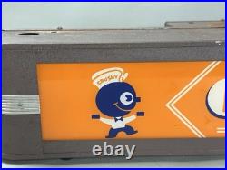 Vintage Orange Crush Crushy Lighted Advertising Sign Reverse Glass Soda Rare