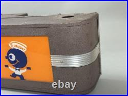 Vintage Orange Crush Crushy Lighted Advertising Sign Reverse Glass Soda Rare