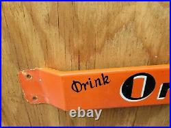 Vintage Orange Crush Porcelain Sign Crushy Soda Beverage Advertising 32 Gas Oil