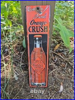 Vintage Orange Crush Sign Drink Ice Cold Porcelain Come In Gas Pump Soda Sign Vintage Orange Crush Sign Drink Ice Cold Porcelain Come In Gas Pump Soda Sign
