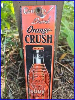 Vintage Orange Crush Sign Drink Ice Cold Porcelain Come In Gas Pump Soda Sign Vintage Orange Crush Sign Drink Ice Cold Porcelain Come In Gas Pump Soda Sign
