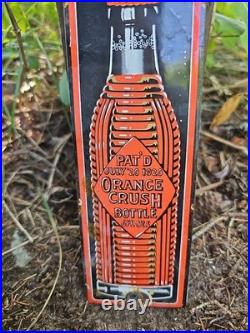Vintage Orange Crush Sign Drink Ice Cold Porcelain Come In Gas Pump Soda Sign Vintage Orange Crush Sign Drink Ice Cold Porcelain Come In Gas Pump Soda Sign