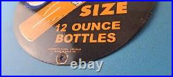 Vintage Orange Crush Sign Soda Drink King Size Porcelain Gas Oil Pump Sign