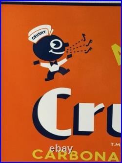 Vintage Orange Crush Soda Flange Sign Double Sided Ask For A Crush Crushy