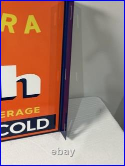 Vintage Orange Crush Soda Flange Sign Double Sided Ask For A Crush Crushy