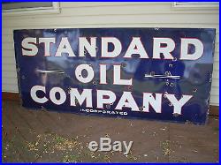 Vintage Original 1940's Standard Oil Company Porcelain Sign
