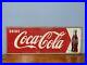 Vintage-Original-1950s-Drink-Coca-Cola-Coke-Metal-32-Advertising-Sign-MCA-01-wbq