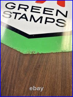Vintage Original 1950s We Give S&H Green Stamps Metal Sign 23.5x19 Vintage Original 1950s We Give S&H Green Stamps Metal Sign 23.5x19