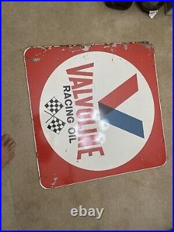 Vintage Original 30 Double Sided Valvoline Motor Oil Donasco Cov, KY Sign