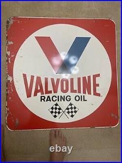 Vintage Original 30 Double Sided Valvoline Motor Oil Donasco Cov, KY Sign