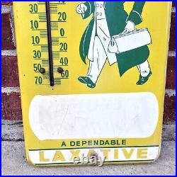 Vintage Original Advertising Ramon's Brownie Pills Sign Thermometer Working