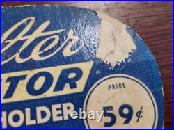 Vintage Original Antique Gas Oil General Store Sign Display Nice Condition